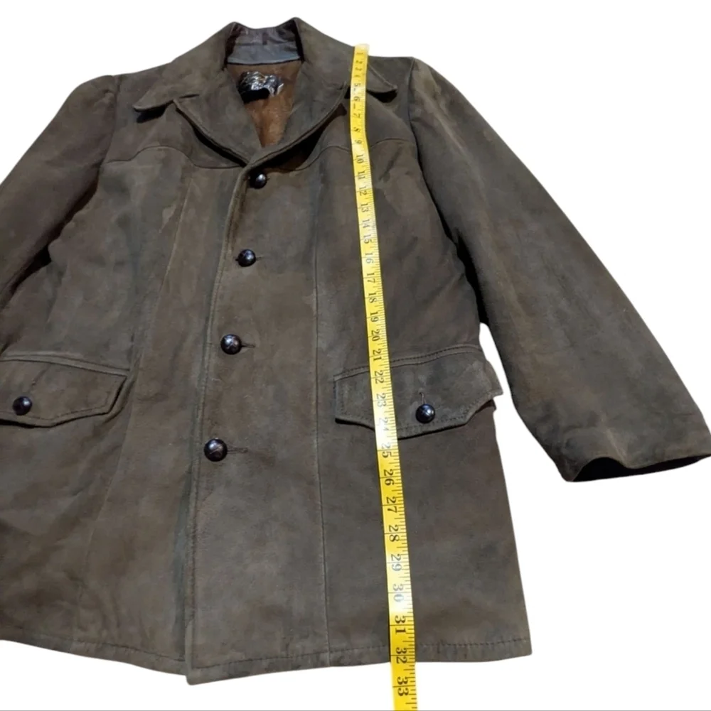 Vintage Leathers LTD Campus Suede Leather Jacket 40 Retro 70s Made In USA